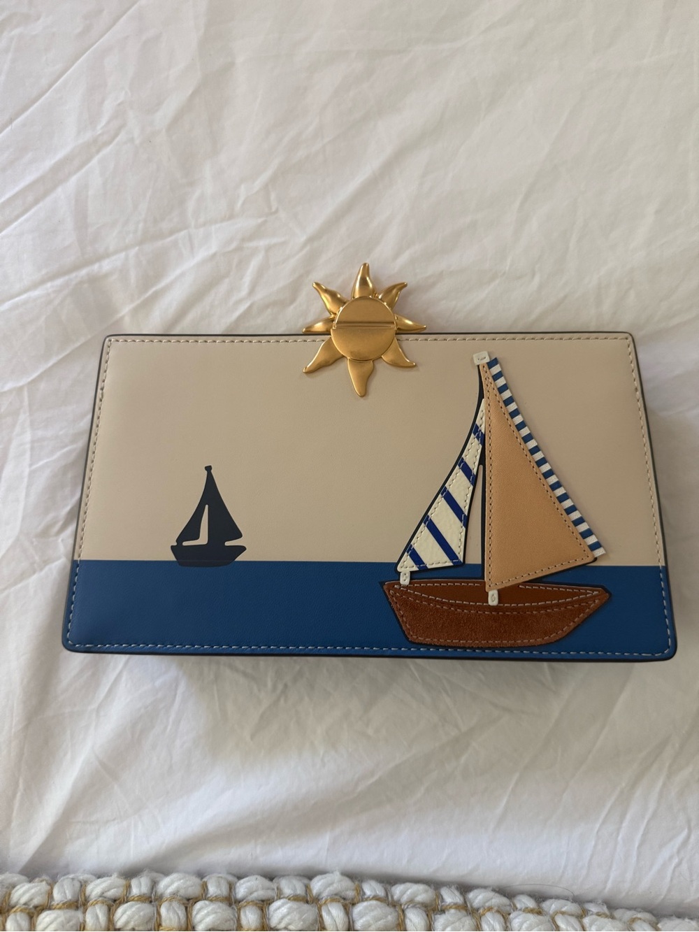 Tory Burch’s Boat Applique Frame Mini Crossbody- new without tags - Picture 4 of 5